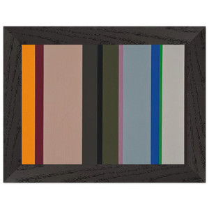 Karl Benjamin  VS  1960 Premium Wooden Framed Art Print / Poster