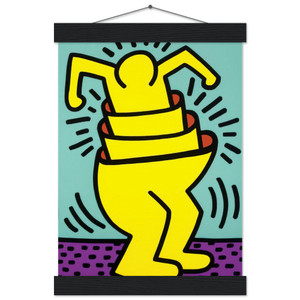 Keith Haring  UNTITLED 1989 N2 Museum-Quality Matte Paper Poster with Hanger