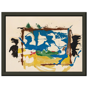 Helen Frankenthaler  Swan Lake I 1961 Premium Metal Framed Art Print / Poster