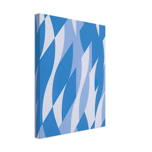 Bridget Riley  TWO BLUES 2003 Canvas