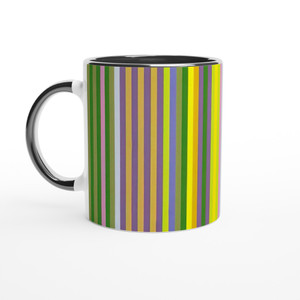 Gene Davis - Zebra - 1969 Ceramic Mug with Color Inside