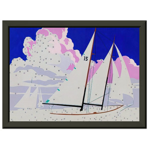 Andy Warhol  Do It Yourself  Sailboats  Premium Metal Framed Art Print / Poster
