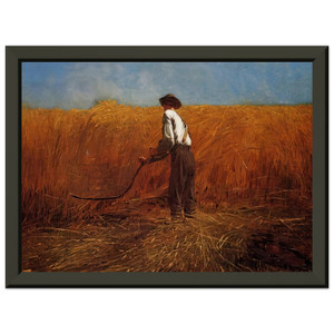 Winslow Homer Veteran in New Field Premium Metal Framed Art Print / Poster
