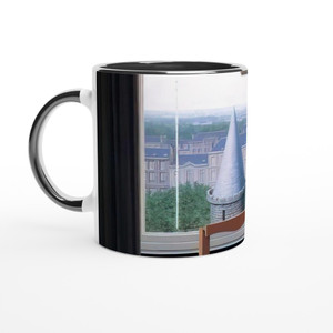 Rene Magritte - WHERE EUCLIDE WALKED 1955 Ceramic Mug with Color Inside