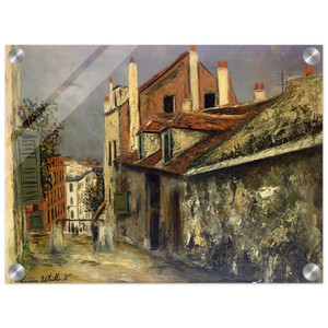 Maurice Utrillo  THE HOUSE OF MIMI PINSON IN MONTMARTRE Acrylic Print