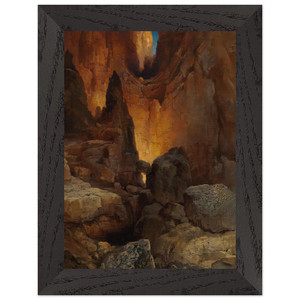 Thomas Moran Grand Canyon Side Canyon Premium Wooden Framed Art Print / Poster
