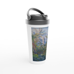 claude monet - Garden in Bordighera Impression of Morning Travel Mug