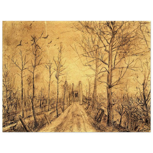 Vincent van Gogh  Driveway Wood Print