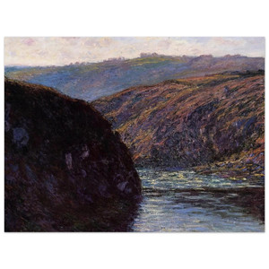 claude monet  Valley of the Creuse Afternoon Sunlight Aluminum Print