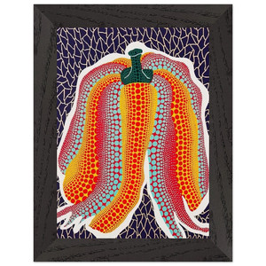 Yayoi Kusama  PUMPKIN 1990 Premium Wooden Framed Art Print / Poster