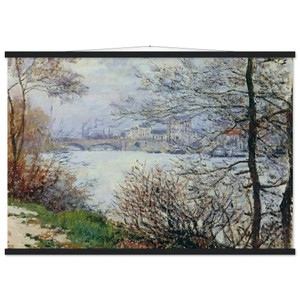 Claude Monet Seine Grande Jatte Museum-Quality Matte Paper Poster with Hanger