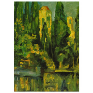 Salvador Dali  VILABERTRIN CHURCH TOWER 1919 Fine Art Poster / Art Print