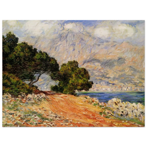 claude monet  Meton Seen from Cap Martin Wood Print