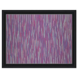 Gene Davis  Red Picnic  1984 Framed Canvas