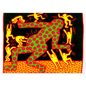 Keith Haring  UNTITLED 1983 2 N1 Fine Art Poster / Art Print