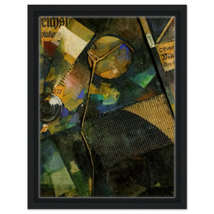 Kurt Schwitters  MERZ PICTURE 25A THE STAR PICTURE 1920 Framed Canvas