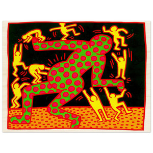Keith Haring  UNTITLED 1983 2 N1 Wood Print
