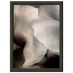 Georgia OKeeffe  Dark Iris 3 Premium Metal Framed Art Print / Poster