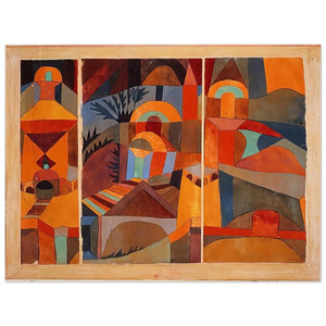 Paul Klee  TEMPLE GARDENS 1920 Aluminum Print