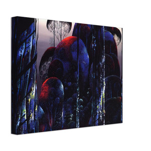 Eyvind Earle  Trees Draped in Autumn Canvas