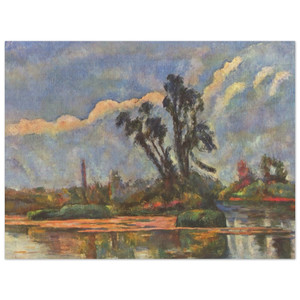 Paul Cezanne  Bank of the Oise Wood Print