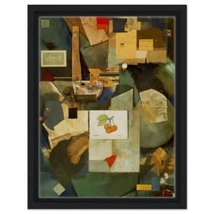 Kurt Schwitters  CHERRY PICTURE 1921 Framed Canvas