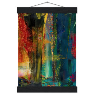 Gerhard Richter ABSTRACT PAINTING 599 1986 Matte Paper Poster with Hanger
