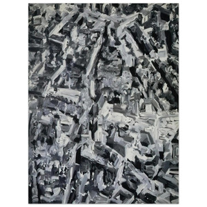 Gerhard Richter  TOWNSCAPE F 1968 Aluminum Print