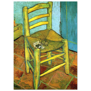 Vincent van Gogh  Van Goghs Chair Fine Art Poster / Art Print