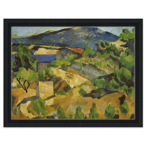 Paul Cezanne  Mountains in Provence LEstaque Framed Canvas