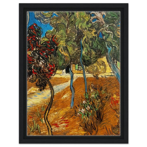 Vincent van Gogh  Trees in the Asylum Garden Framed Canvas