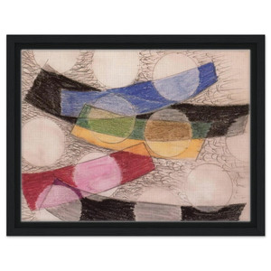 Laszlo MoholyNagy  Floating Forms Framed Canvas