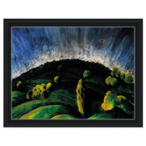 Laszlo MoholyNagy  Mountains of Buda Framed Canvas