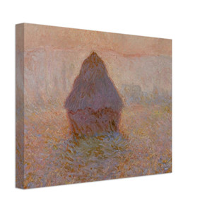 claude monet  Grainstack Sun in the Mist Canvas