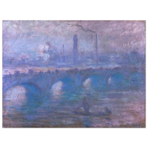 claude monet  Waterloo Bridge Misty Morning Aluminum Print