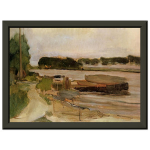 Piet Mondrian  At the Amstel Sun Premium Metal Framed Art Print / Poster