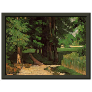 Paul Cezanne Chestnut Trees Jas de Bouffan Metal Framed Art Print Poster