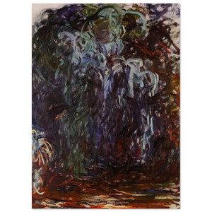 claude monet  Weeping Willow Fine Art Poster / Art Print