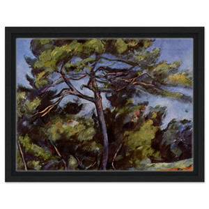 Paul Cezanne  The Great Pine Framed Canvas