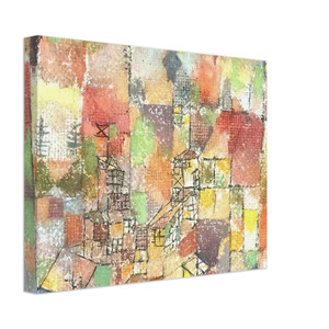 Paul Klee  TWO COUNTRY HOUSES 1918 Canvas