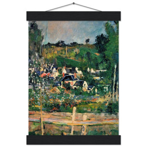 Paul Cezanne  View of Auvers N1 Museum-Quality Matte Paper Poster with Hanger