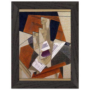 Juan Gris  BOTTLE Premium Wooden Framed Art Print / Poster