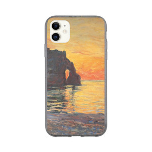 claude monet - Etretat Cliff of dAval Sunset Bio case