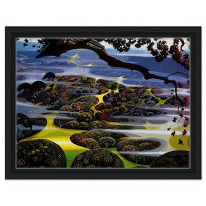 Eyvind Earle  Mystic Mountain Framed Canvas