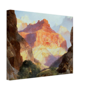 Thomas Moran  Under the Red Wall Canvas