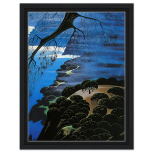 Eyvind Earle  Mystical Coastline Framed Canvas