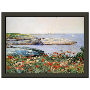 Childe Hassam  Poppies Isles of Shoals Premium Metal Framed Art Print / Poster