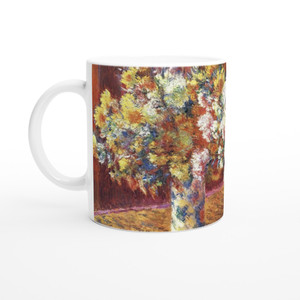 claude monet - Two Vases with Chrysanthems Ceramic Mug