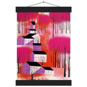 Eyvind Earle  Autumn Sunset Museum-Quality Matte Paper Poster with Hanger