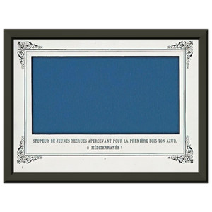 Alphonse Allais Navy Recruits Blue Med Sea Metal Framed Art Print Poster